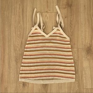 Sézane Freya Tie Strap Tank Top